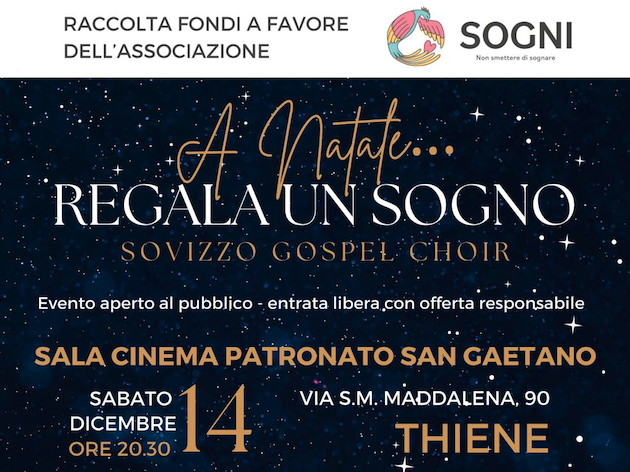 RC Vicentini: A NATALE REGALA UN SOGNO